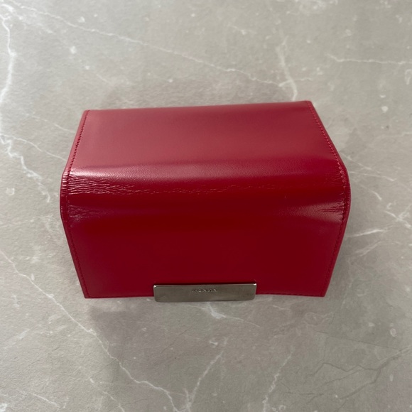 Prada Red Leather 6 Key Slots Holder Case - Picture 8 of 17
